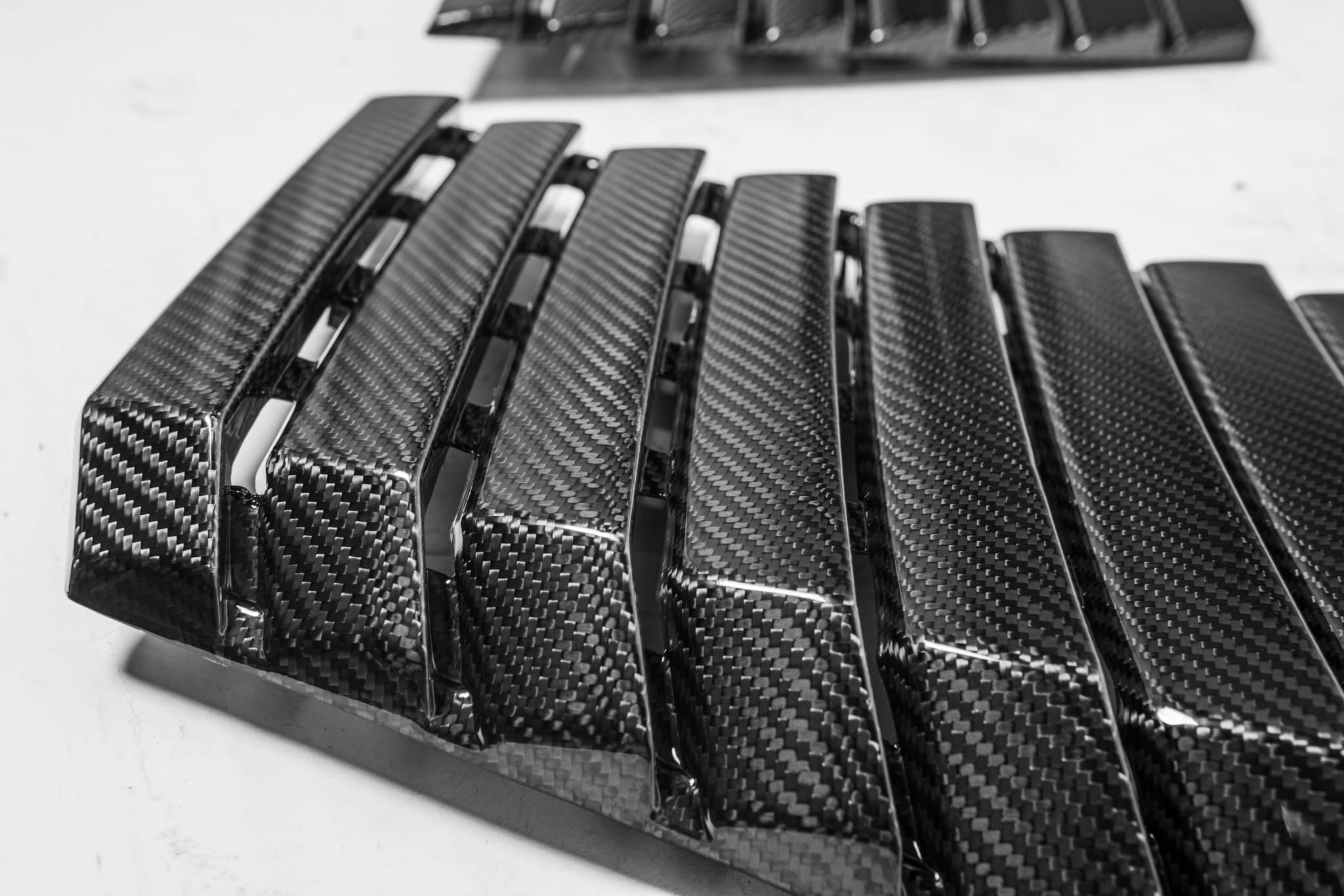 2009-2014 Ford F-150 Raptor SVT | SDP Package Carbon Fiber Side Fender Vent Trim Replacement and Hood Vents Replacement